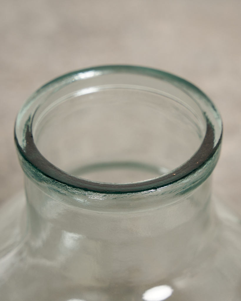 Garrafa de vidrio de boca ancha