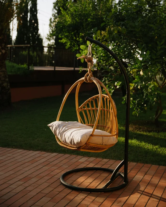 Sillón colgante ratán