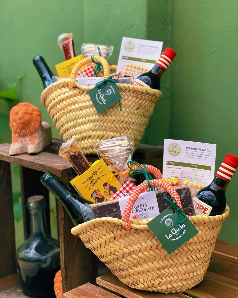 capazo numero 4 cesta regalo gourmet
