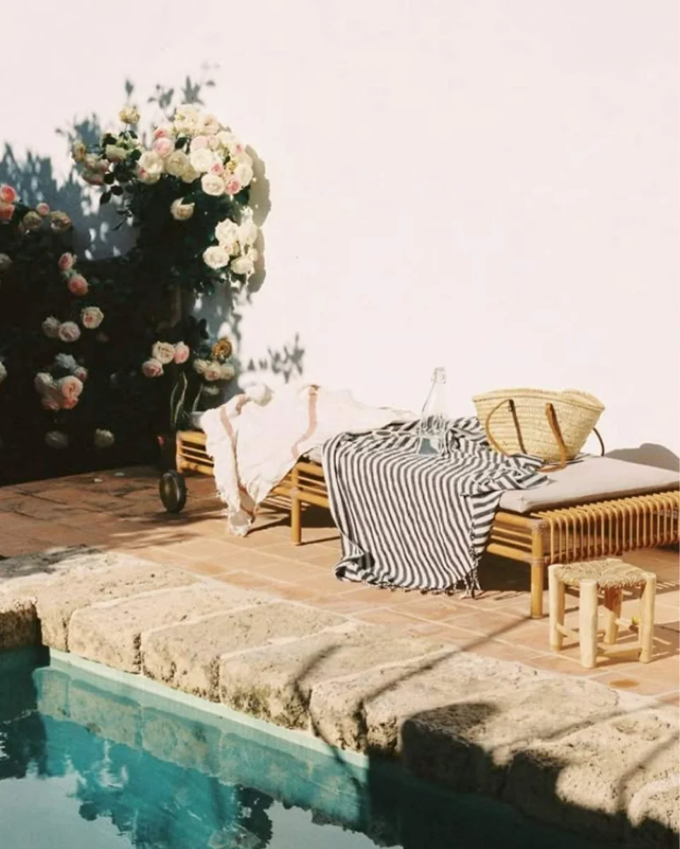 capazo maxi decoracion piscina verano