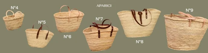 Guía de tallas para capazos de palma