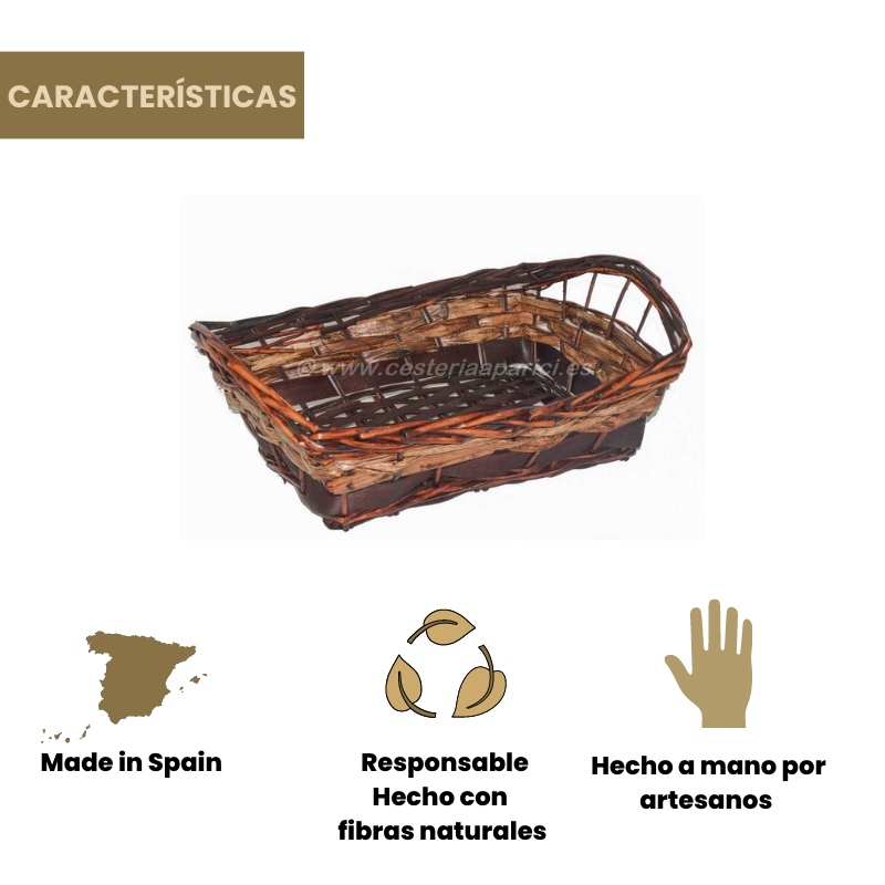 Bandeja rectangular navideña