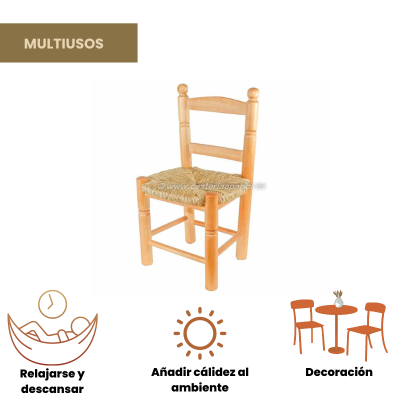 Silla de enea infantil miel