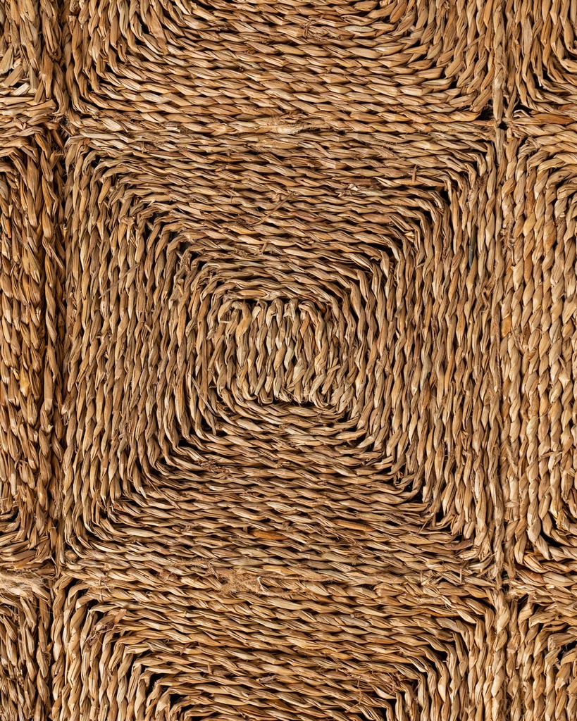 Alfombra rectangular de fibra vegetal