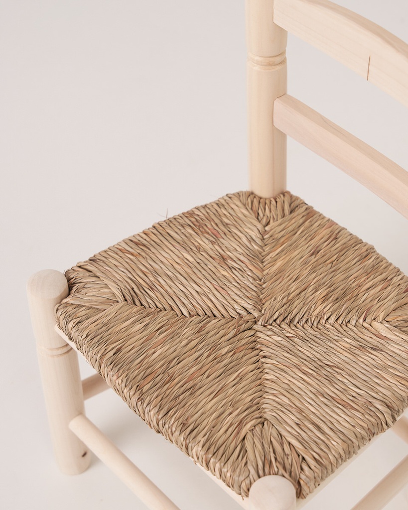 Silla de enea infantil natural