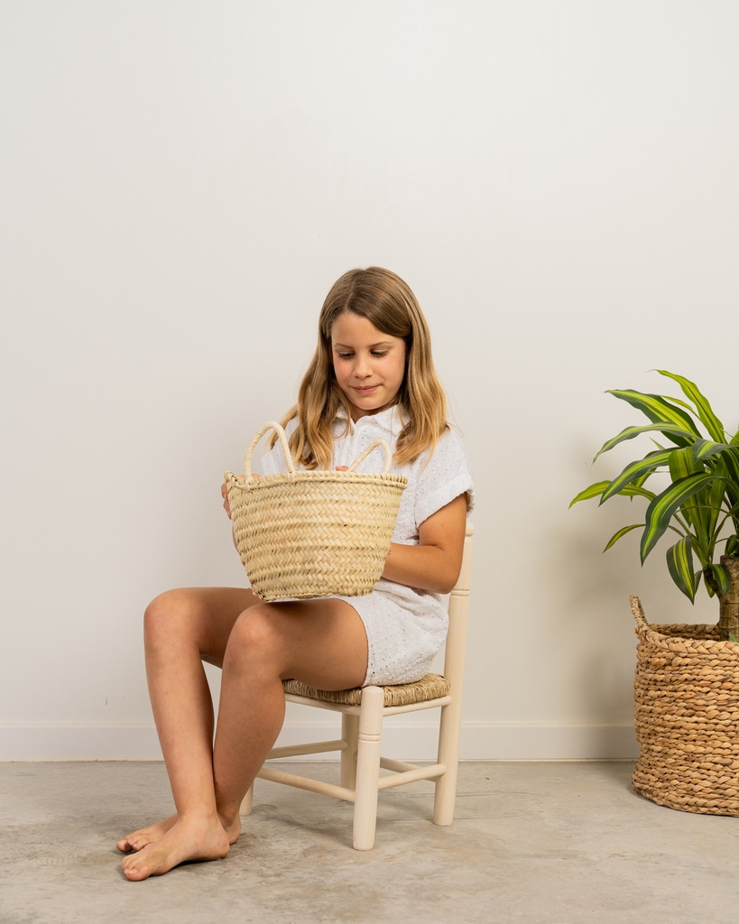 Silla de enea infantil natural