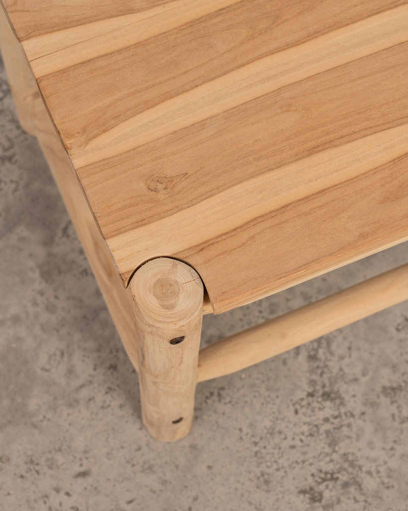 Mesa auxiliar de madera de teca Saona