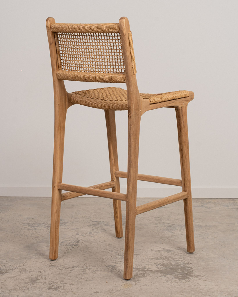 Silla de teca y cuerda Astrid