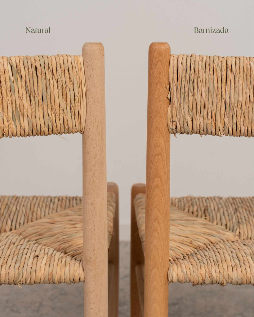 Silla de madera Montelar acabado barniz