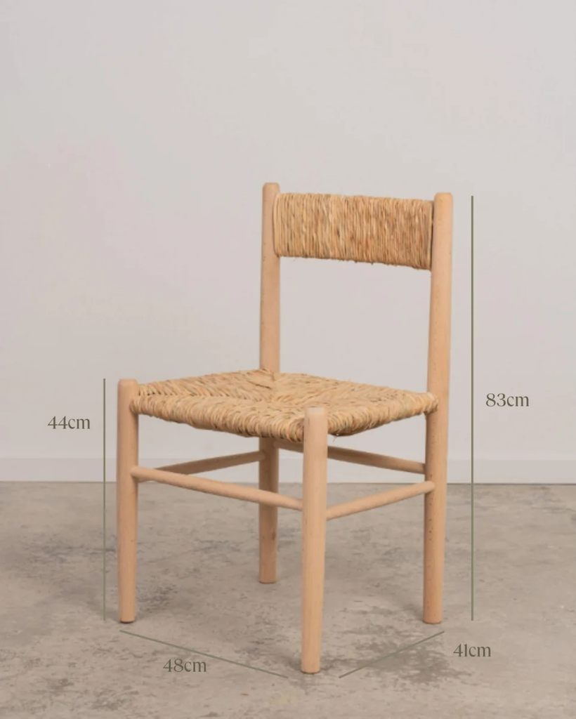 Silla de madera Montelar acabado natural