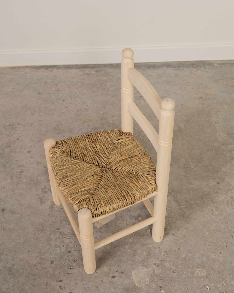 Silla de enea infantil natural