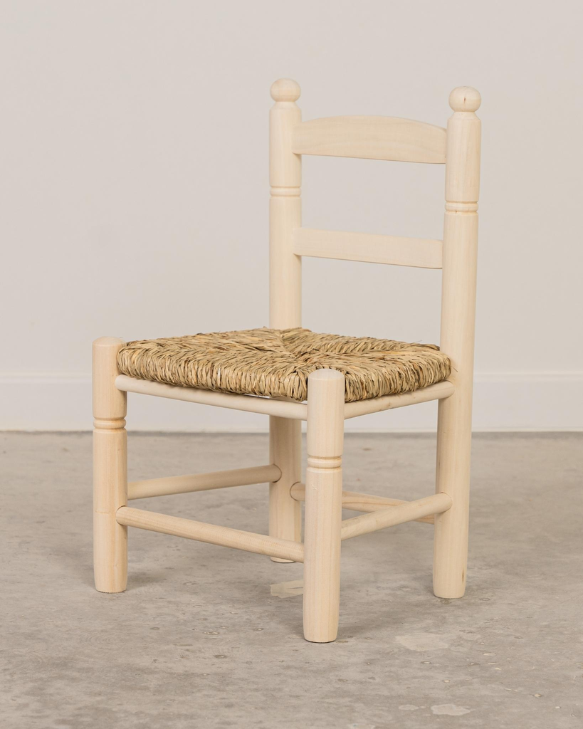Silla de enea infantil natural