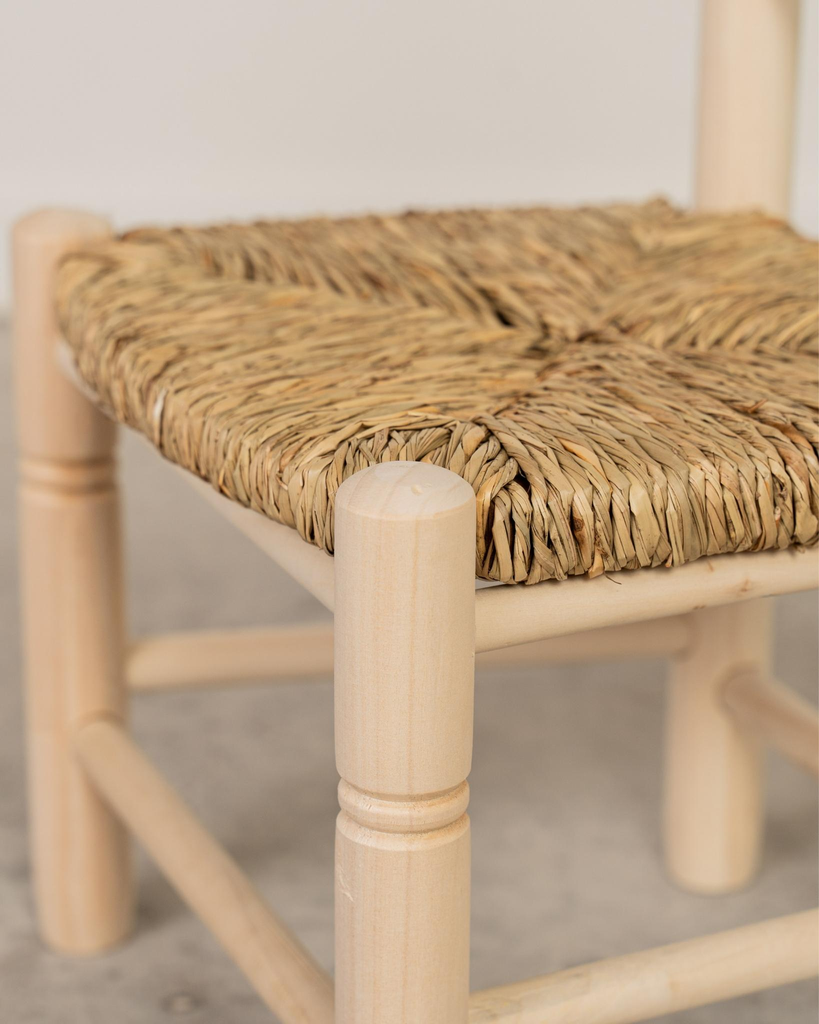 Silla de enea infantil natural