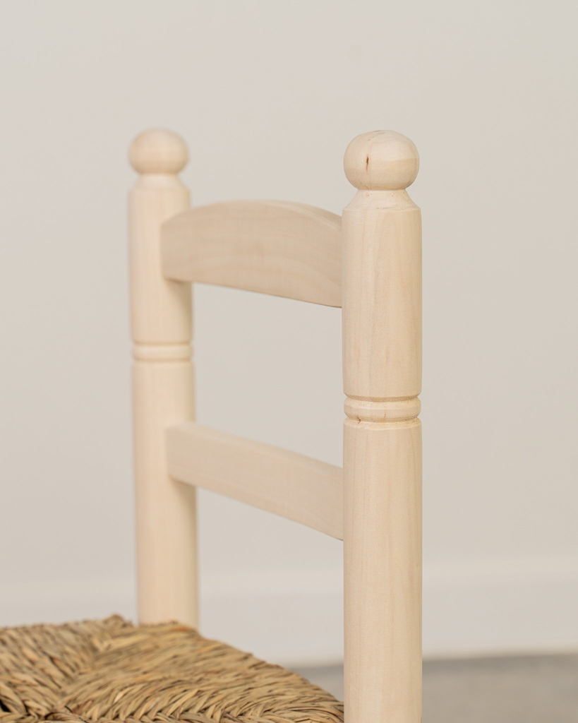 Silla de enea infantil natural