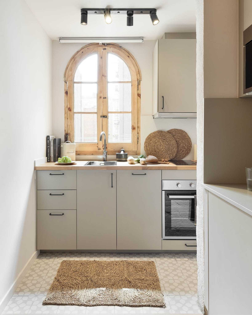 Alfombra rectangular de fibra vegetal