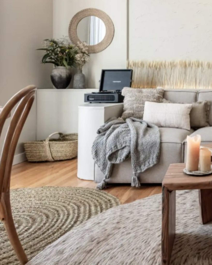 Leñero esparto con asa transversal