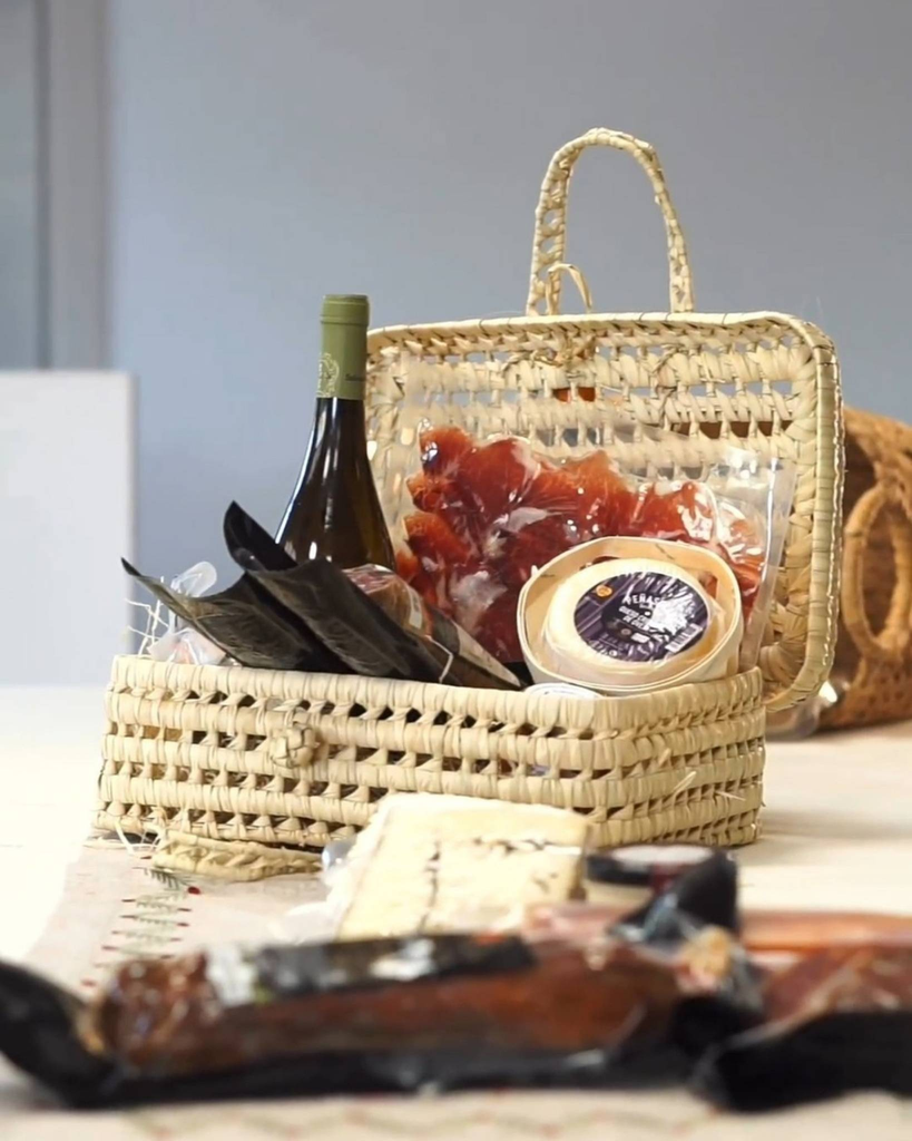 Maletín de palma y caña Raga