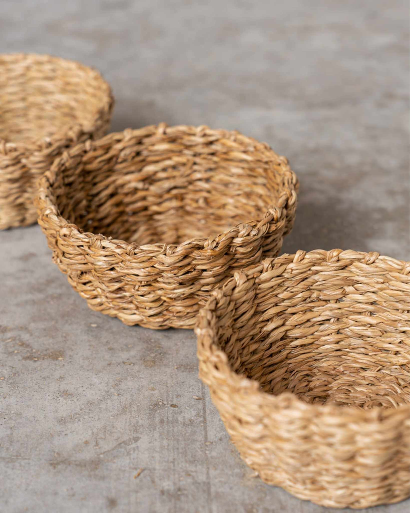 Bols de seagrass Pack de 3 unidades