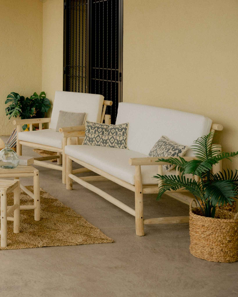 Sofá de madera de teca Unha