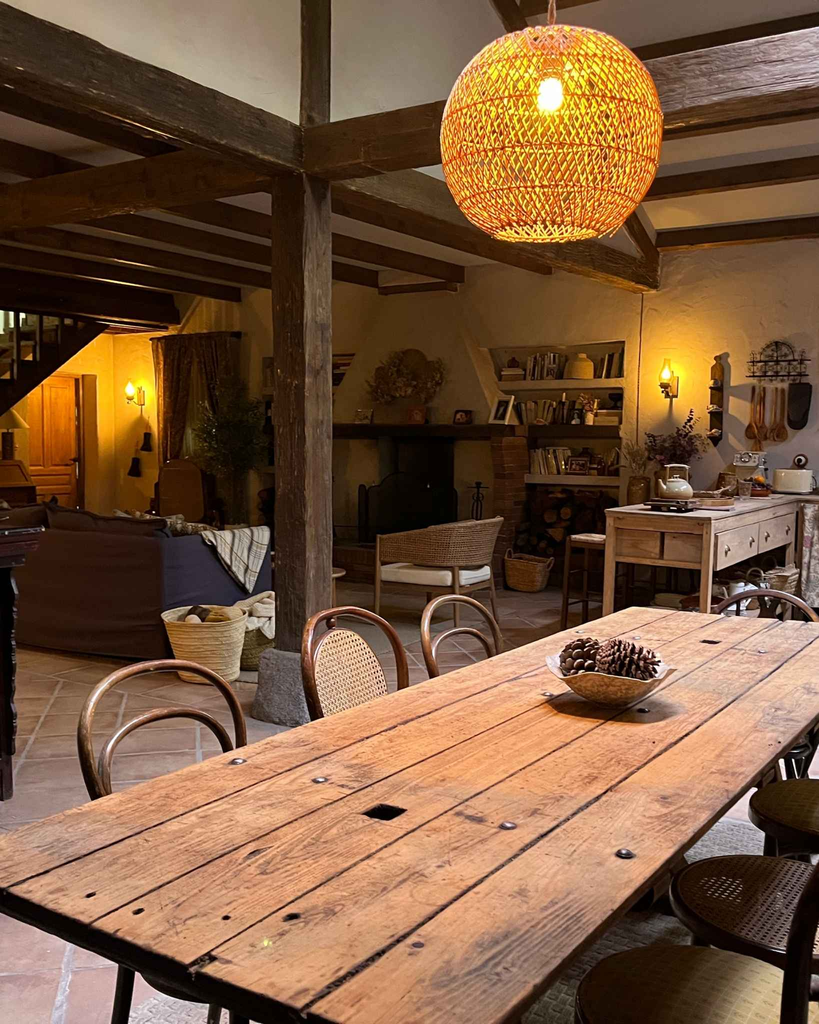 Lámpara de rattan Amara