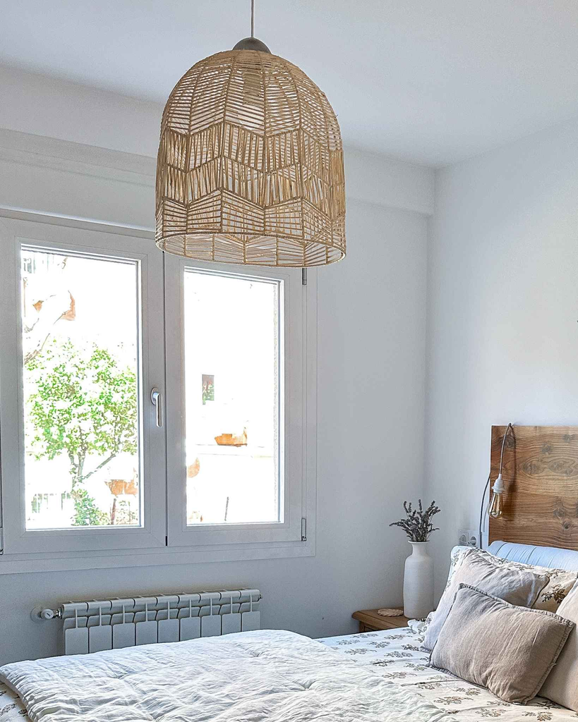 Lámpara colgante de ratán Hana