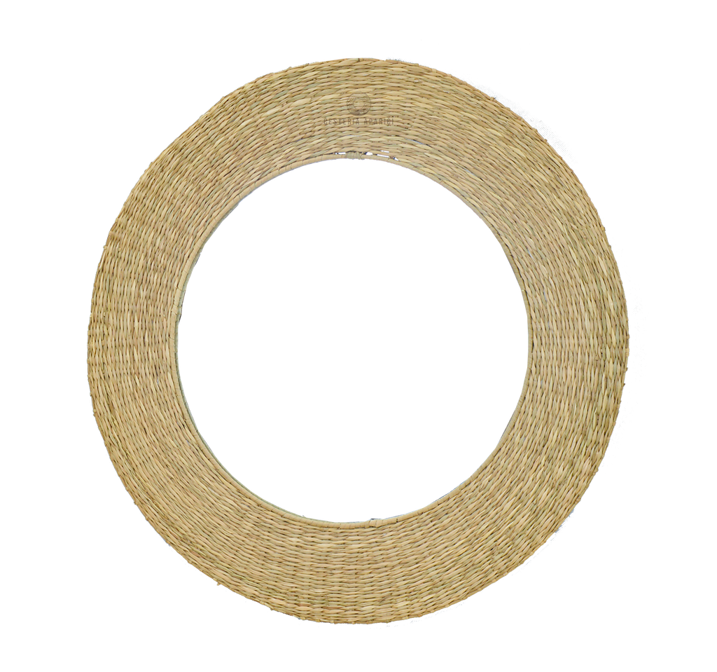 Espejo de seagrass Fez