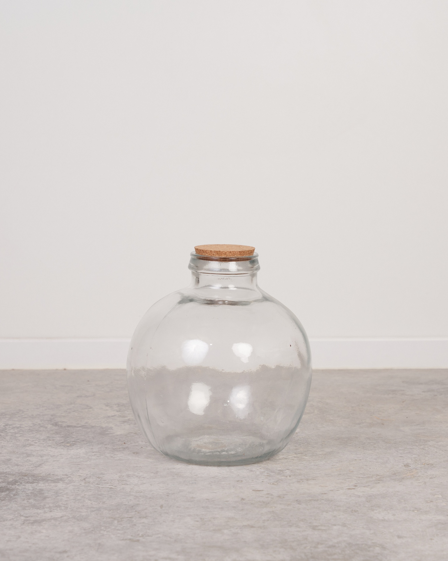 Garrafa de vidrio de boca ancha