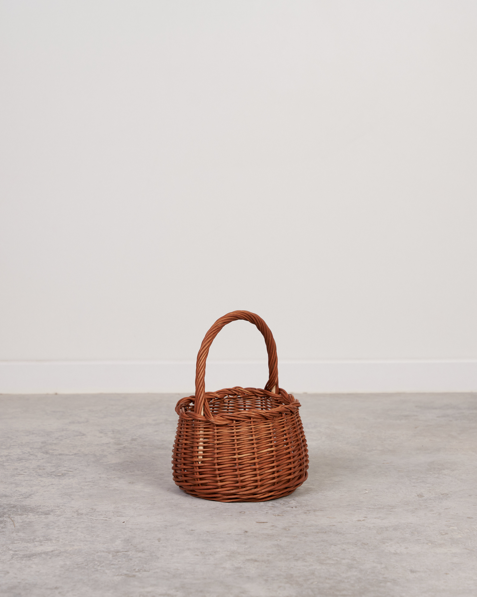 Cesta de mimbre huevera