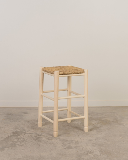 Taburete de bar madera natural. 47 a 75 cm