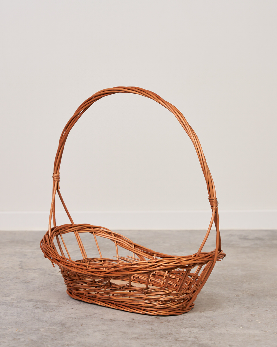 Cesta navideña mimbre 57 cm