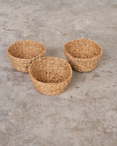 Bols de seagrass Pack de 3 unidades