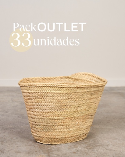 [5000SO9] Outlet. Pack 33 unidades. Capazo sin asas 10 vueltas, Grande.