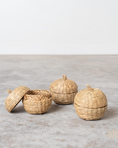 [4153P] Pack 3 bols manzana de seagrass 10x5cm