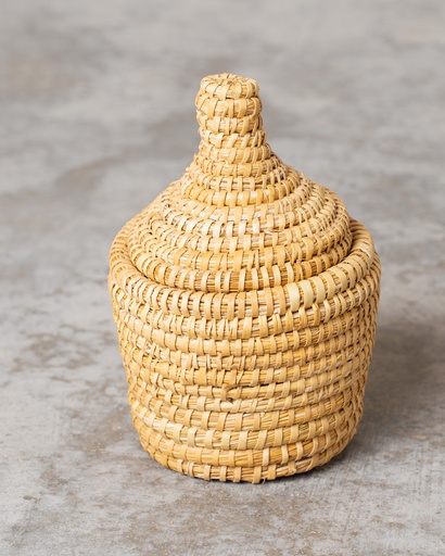 Pongotodo con tapa de palma redondo (Pequeño)