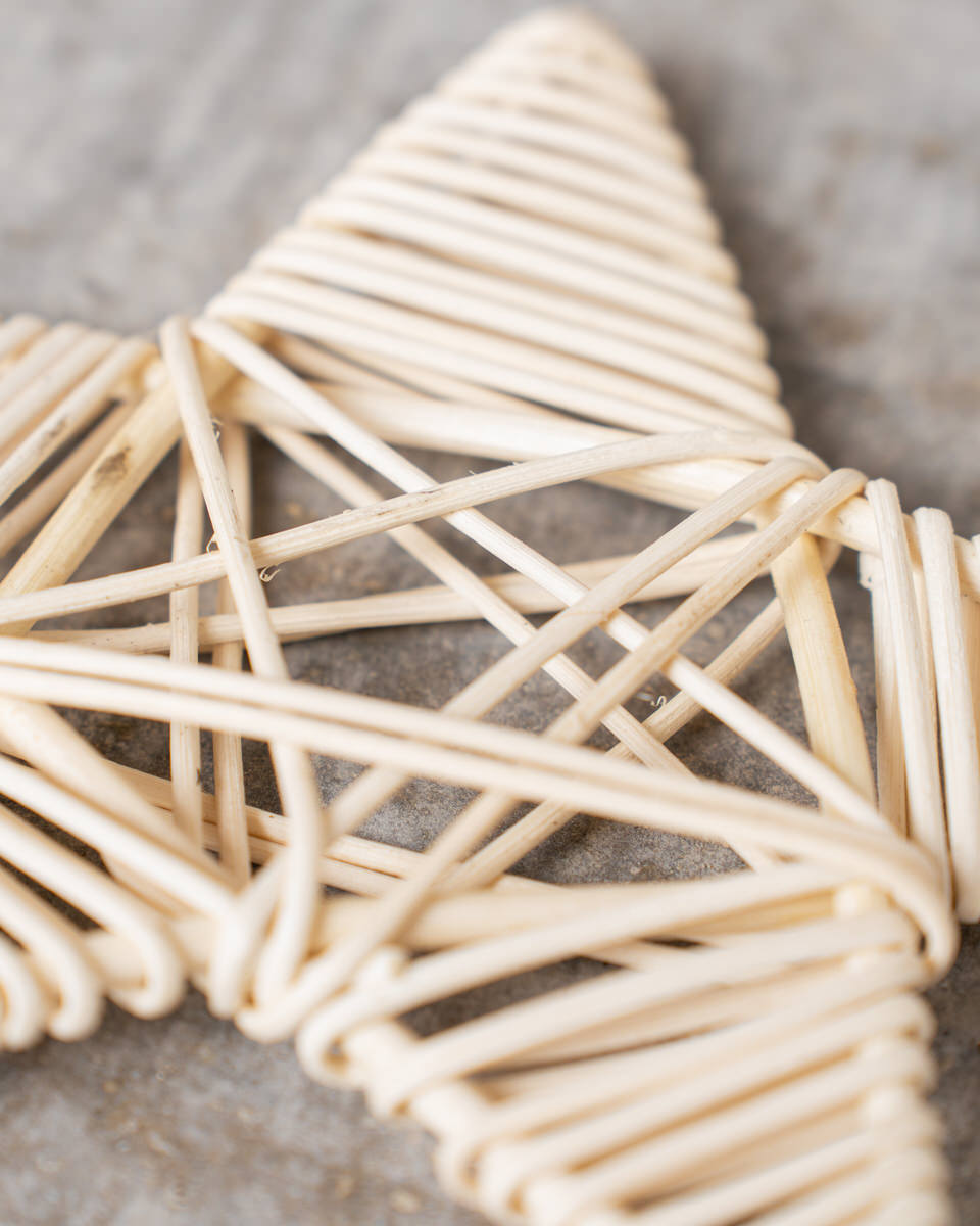 Pack de 5 Estrellas de Ratán grandes