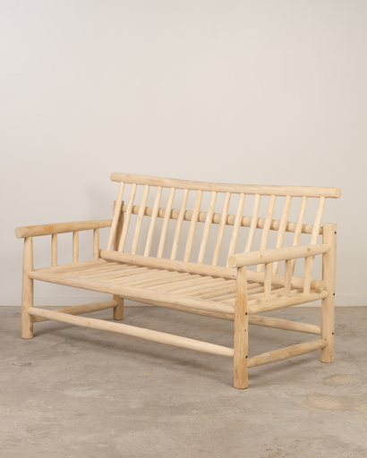 [8215-T] Sofá de madera de teca Unha