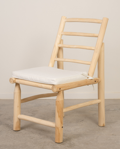 [8043] Silla de madera de teca Dina