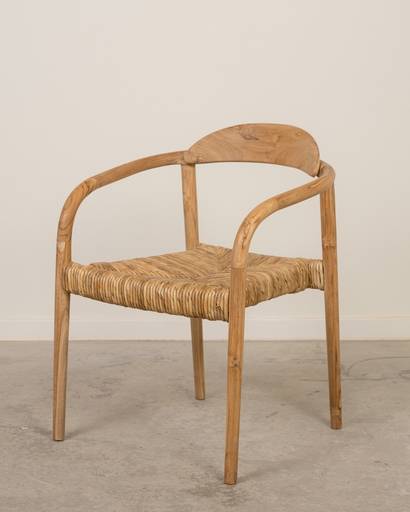 [8044] Silla de madera de teca Silvestre